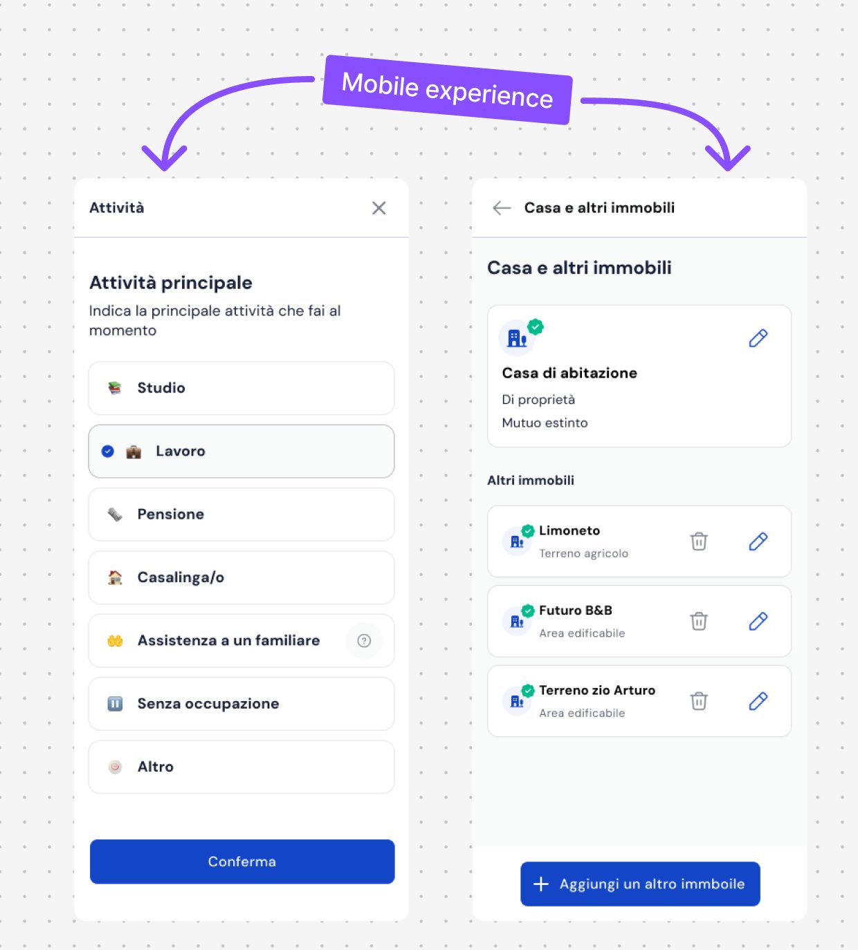 Mobile experience: flussi attivit&agrave; e gestione immobili